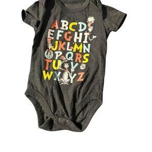 Dr. Seuss Colorful Alphabet Bodysuit - Black